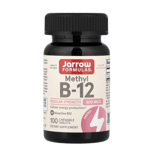 JARROW FORMULAS Methyl B-12 500 mcg, 100 vegan chewable tabs